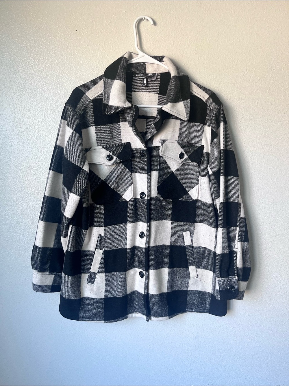 H & M Woman’s Buffalo Plaid Shacket Jacket